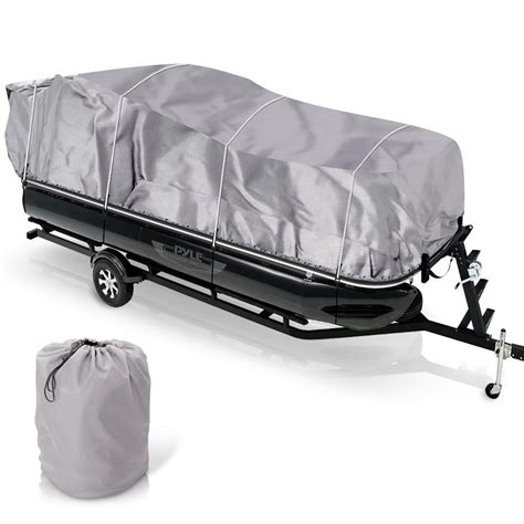 Pyle PCV441 Armor Shield Universal Waterproof Pontoon Boat Cover - Walmart.com