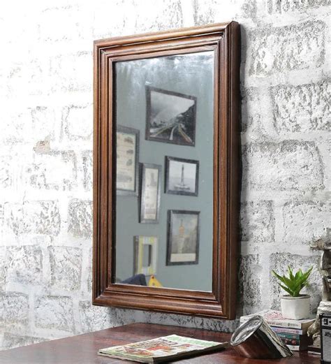 Wooden Rectangular Mirror Frame, for Office, Hotel, Home, Feature : Termite Proof, Stylish Look ...