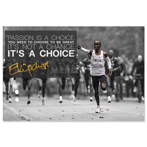 Eliud Kipchoge quote photo print poster Pre Signed 12 x 8 | Etsy