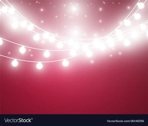 Christmas background with xmas lights Royalty Free Vector