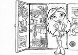 Bratz Wardrobe Coloring Page  XColoringscom sketch template
