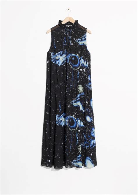 & Other Stories image 2 of Galaxy Print Dress in Black | Galaxy print dress, Dresses, Clothes ...