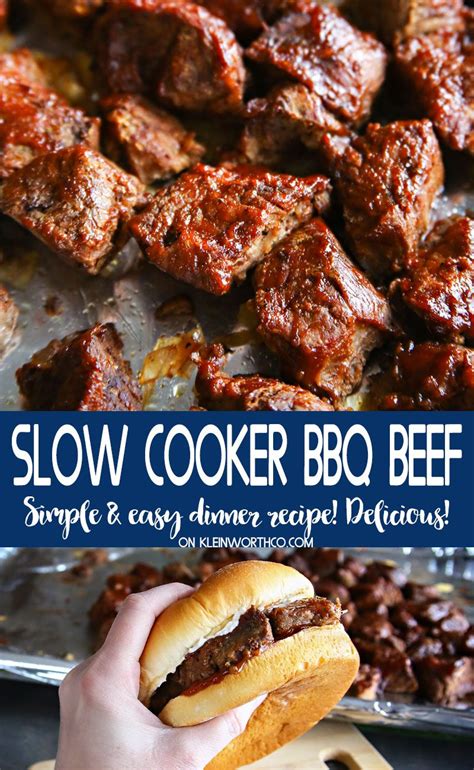 Slow Cooker BBQ Beef is a simple & easy dinner recipe the whole family will love. If you l ...