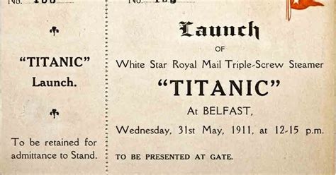 Unused Titanic ticket on sale