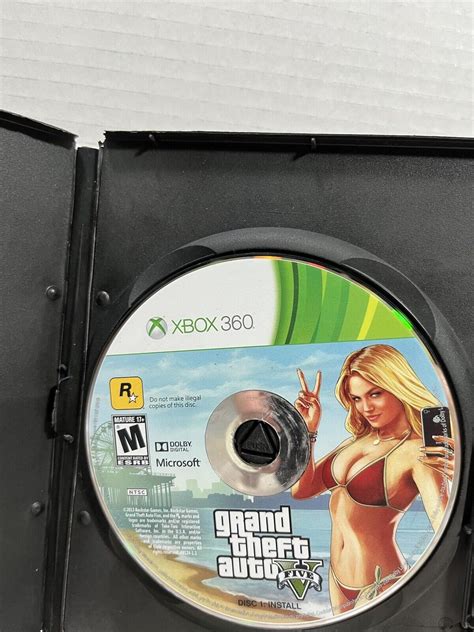 Mavin | Grand Theft Auto V GTA 5 Microsoft Xbox 360 Game Disc 1 Install Only tested