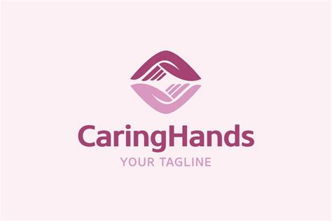 Caring Hands Logo | Creative Logo Templates ~ Creative Market