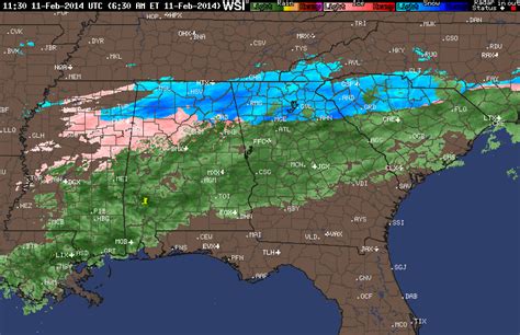 Intellicast - Current Radar in Atlanta, Georgia - 2/11/14 - 8:50 am (click thru for current ...