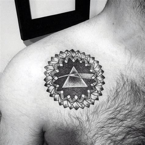 50 Dark Side Of The Moon Tattoo Designs For Men - Pink Floyd Ideas