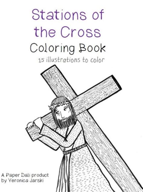 Stations of the Cross Coloring Book printable - Etsy