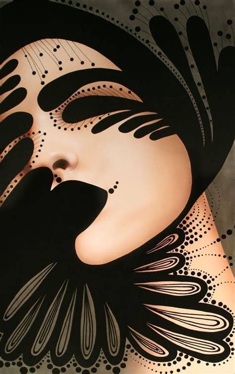 Beautifultouch - Nani Serrano ♥ | Silhouette painting, Face art, Female art