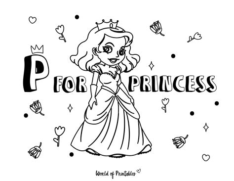 free princess coloring pages for kids - free printable disney princess coloring pages for kids ...