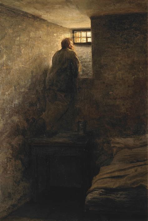 A Prisoner in his Cell (The Prisoner), 1878 by Nikolai Yaroshenko ...