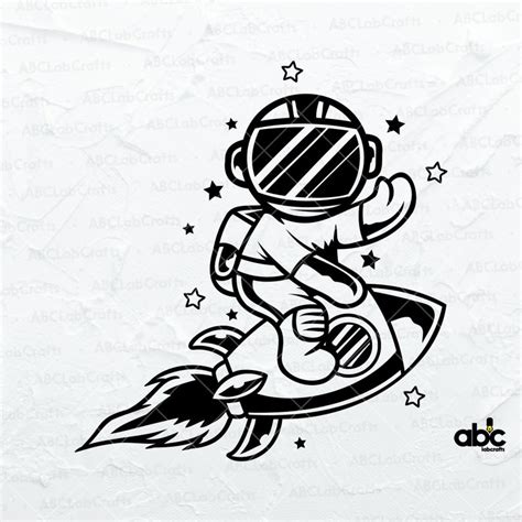 Astronaut Svg File Space Galaxy Svg Cute Astronaut Riding - Etsy UK