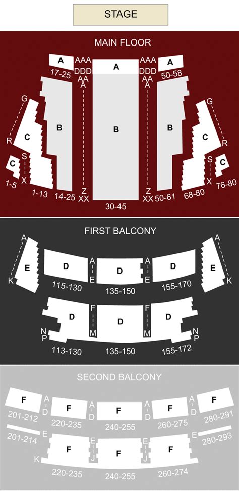 Southern Alberta Jubilee Auditorium, Calgary, AB - Seating Chart ...