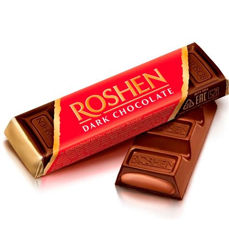 Roshen Dark Chocolate Bar with Fudge Chocolate Filling, 1.52 oz / 43 g for Sale | $1.29 - Buy ...