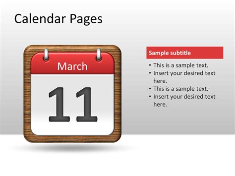 Calendar Pages PowerPoint Template PowerPoint Presentation PPT