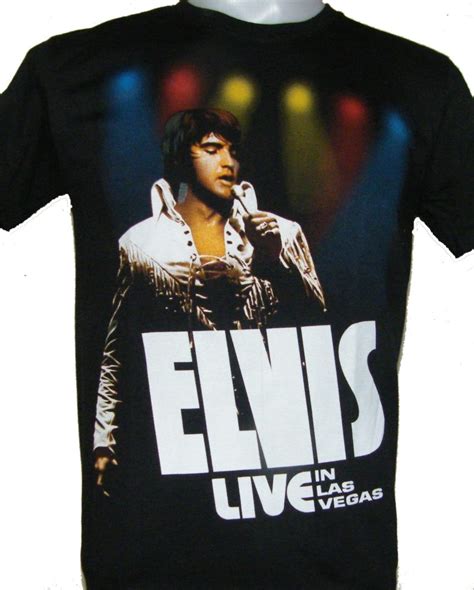 Elvis Presley t-shirt Live in Las Vegas size M – RoxxBKK