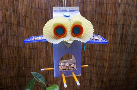 how to make a bird feeder out of recycled materials - How To Make A Bird Feeder Using Multiple ...