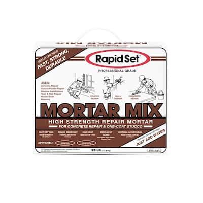 Rapid Set 25 lb. Mortar Mix-04020025 - The Home Depot