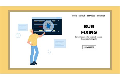 Bug Fixing Software and Application Graphic by sevvectors · Creative Fabrica