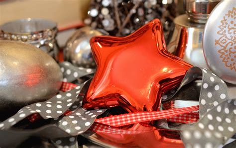 Free picture: star, decoration, ribbon, plaid, christmas