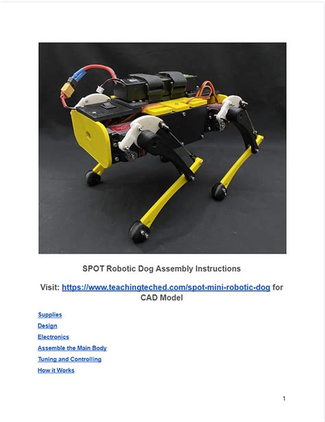 SPOT Mini-Robotic Dog | teachingteched