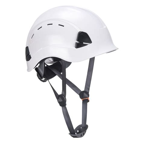 Portwest Ventilated Scaffolding Climbing Safety Helmet With Chin Strap ...