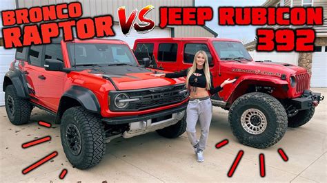 Bronco Raptor VS Jeep 392 - Comparison That ACTUALLY Matters! - YouTube