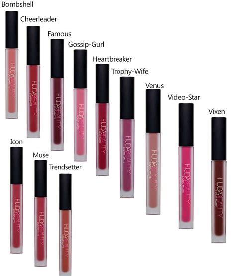 Buy Huda Beauty Liquid Lipstick New Shades With Multi Color (Set Of 12 ...