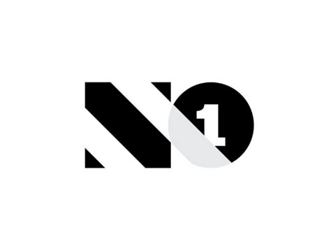 No1 logo by K Belayadi on Dribbble