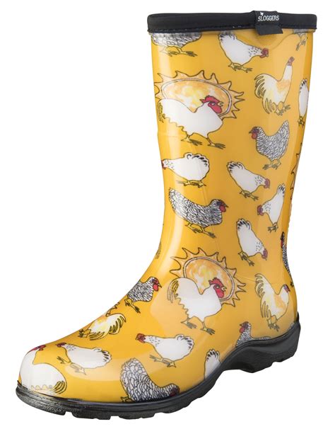 Sloggers - Sloggers Women's Rain & Garden Chicken Print Boot - Walmart ...