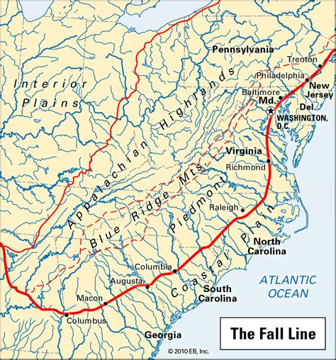 Fall Line Trail Map