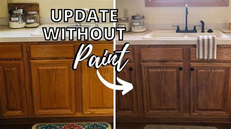 Refinishing Oak Kitchen Cabinets Before And After – Two Birds Home