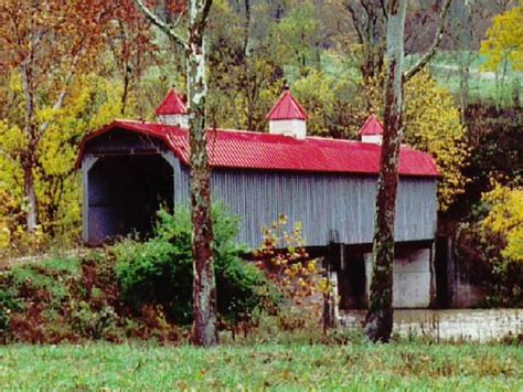 Bridge of Madison County, c100', 1990s, 17-76-A) across Silver Creek W ...