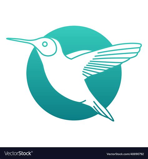 Hummingbird logo Royalty Free Vector Image - VectorStock