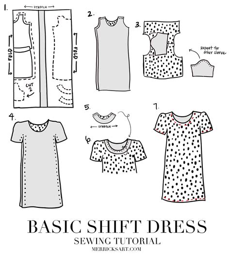 Merrick's Art // Style + Sewing for the Everyday GirlEASY SHIFT DRESS SEWING TUTORIAL | Merrick ...