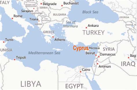 Cyprus Map World ~ ODDJOB-BLOG