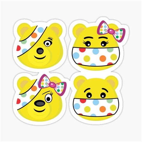 "pudsey bear face" Sticker for Sale by Rahim-shop | Redbubble