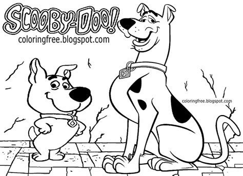 Printable Scooby Doo Coloring Haunted Ghost Town Monster Drawing