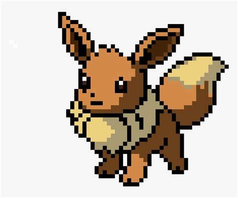 Eevee - Pixel Art Pokemon Eevee - Free Transparent PNG Download - PNGkey