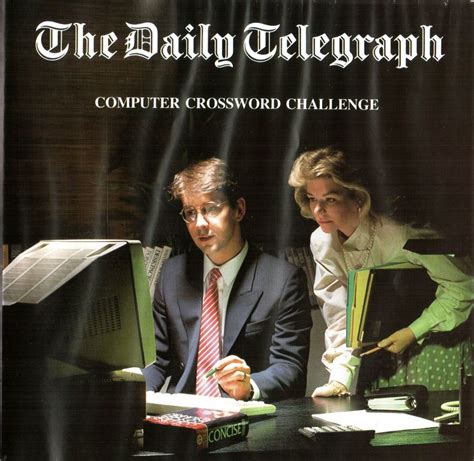 The Daily Telegraph Computer Crossword Challenge (1988) DOS box cover art - MobyGames