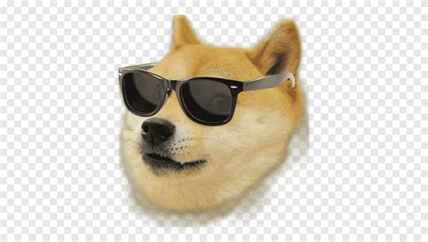 Perro marrón con gafas de sol ilustración, agar.io shiba inu doge ...