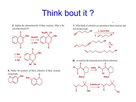 The chemoselectivity | PPT