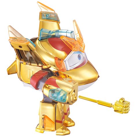 Super Wings Deluxe Transforming-Supercharged Golden Boy with Lights ...