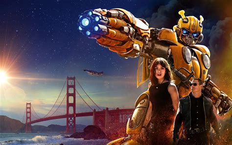 Download John Cena Hailee Steinfeld Bumblebee (Transformers) Movie 4k Ultra HD Wallpaper