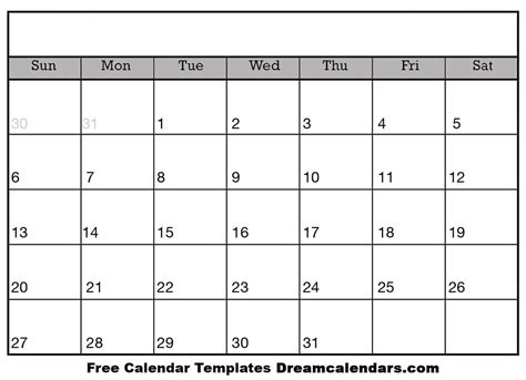 Free Printable Calender Free Calendar Print Calendar - vrogue.co