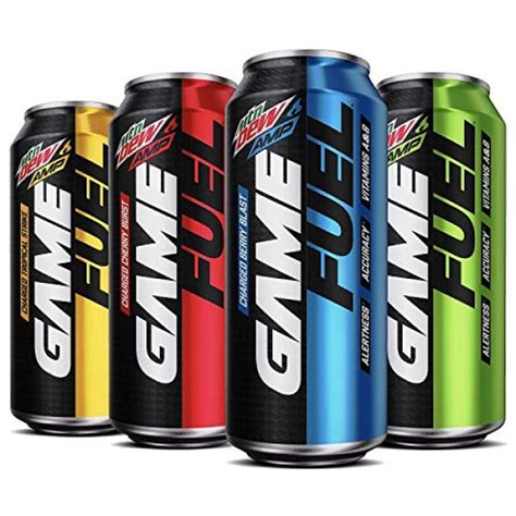 Mountain Dew Game Fuel, 4 Flavor Variety Pack, 16 fl oz.