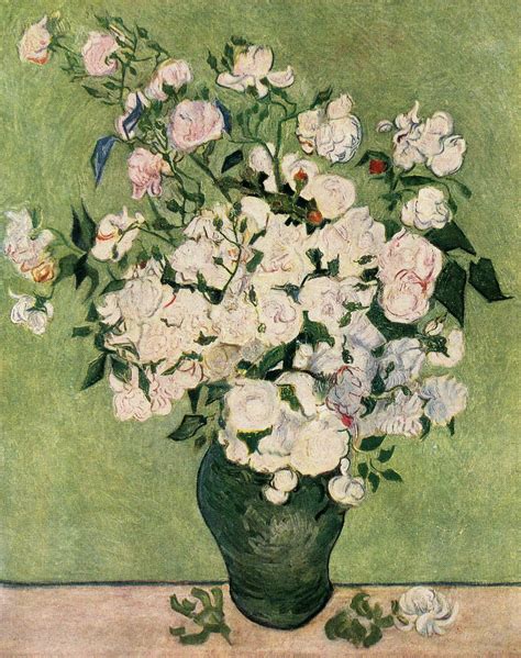 Van Gogh - A Vase of Roses | Vincent van gogh, Van gogh art, Vincent van gogh paintings