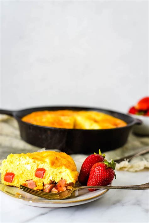 Easy Ham and Cheese Frittata - Family Friendly Brunch Recipe