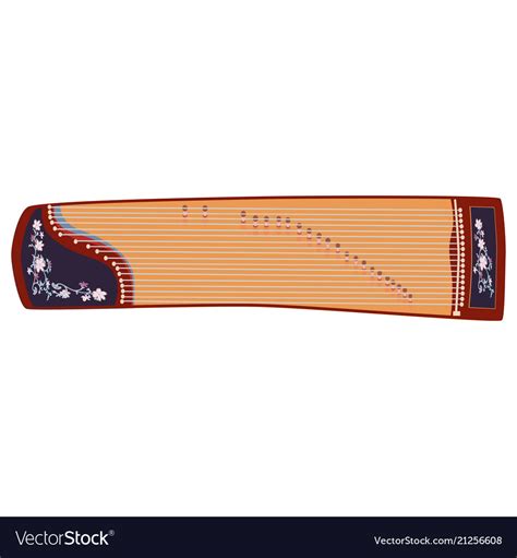 Chinese guzheng Royalty Free Vector Image - VectorStock